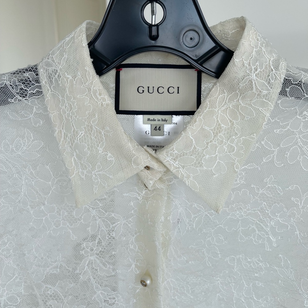 Gucci Ivory Floral Lace Blouse…NWOT - Picture 4 of 14